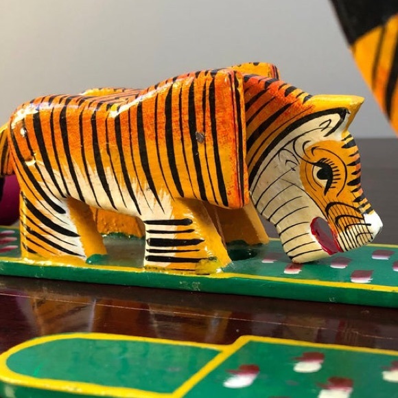 Vintage Other - Vintage South Asian Eating Tiger Toy
